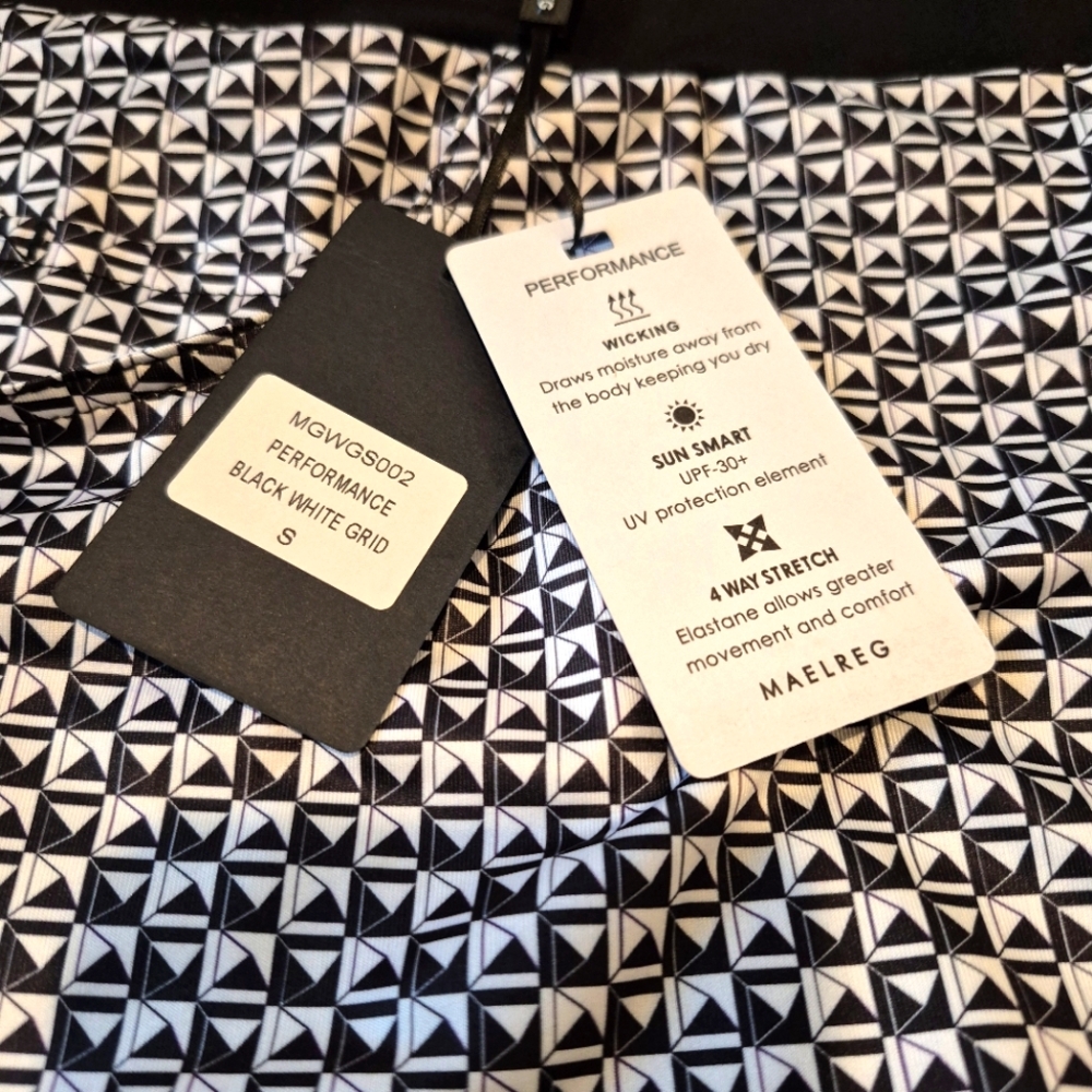 MAELREG Performance Althetic Black & White Mini Skort Size Small - Picture 3 of 7